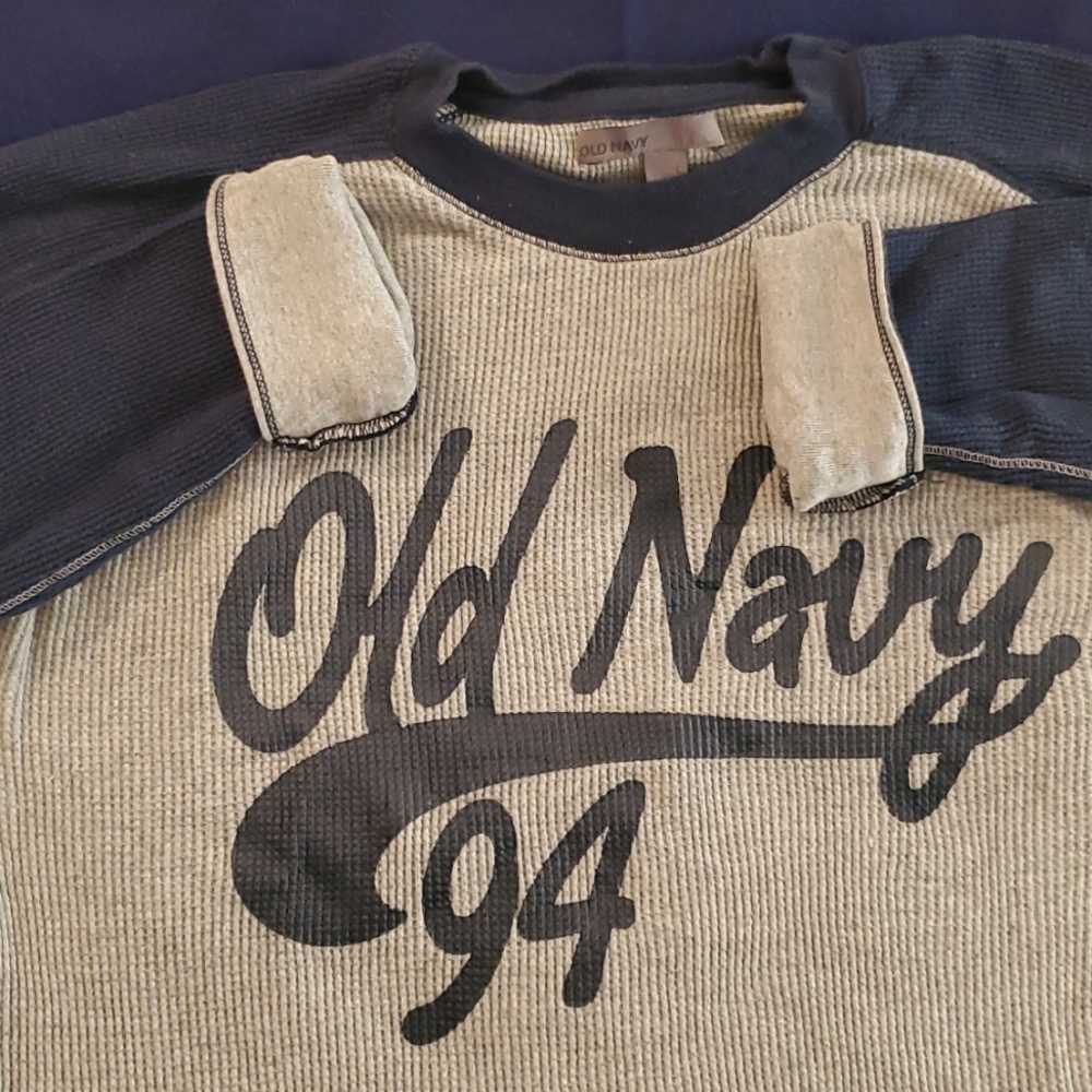 🥨2 for$20 Old Navy Mens Large Waffle Knit Thermal Long Sleeve Shirt